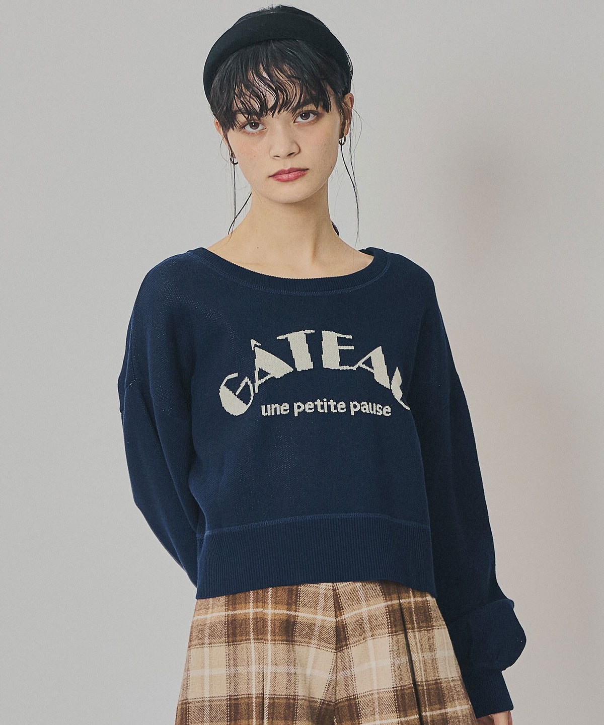 スウェットライクジャガードニット