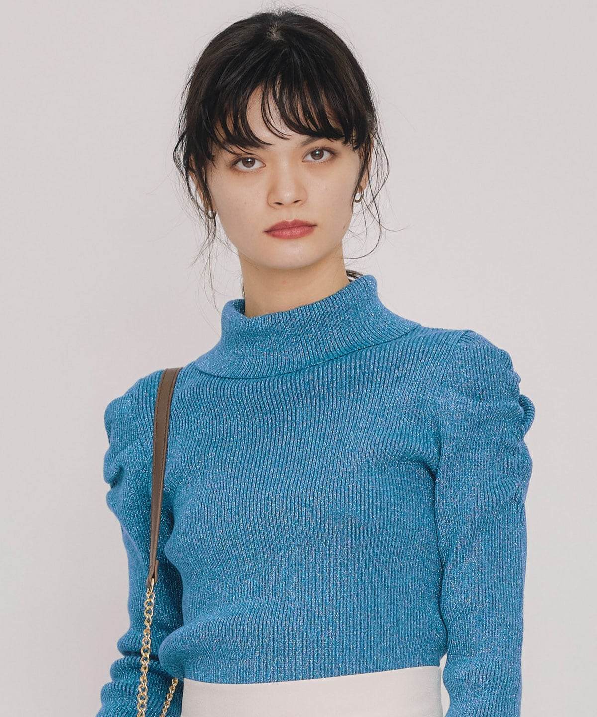 ラメタートルニットプルオーバー