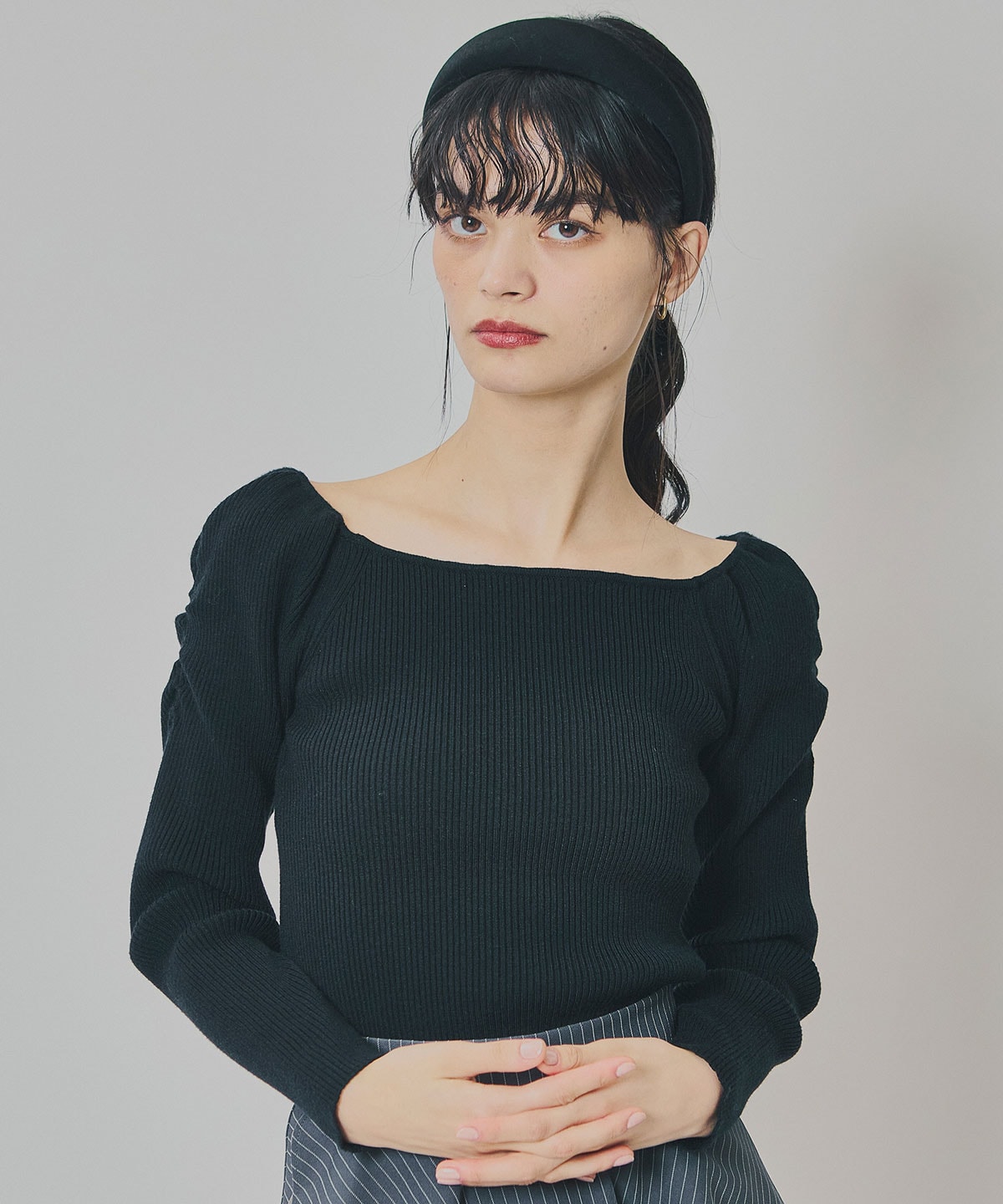 4wayリブニットトップス