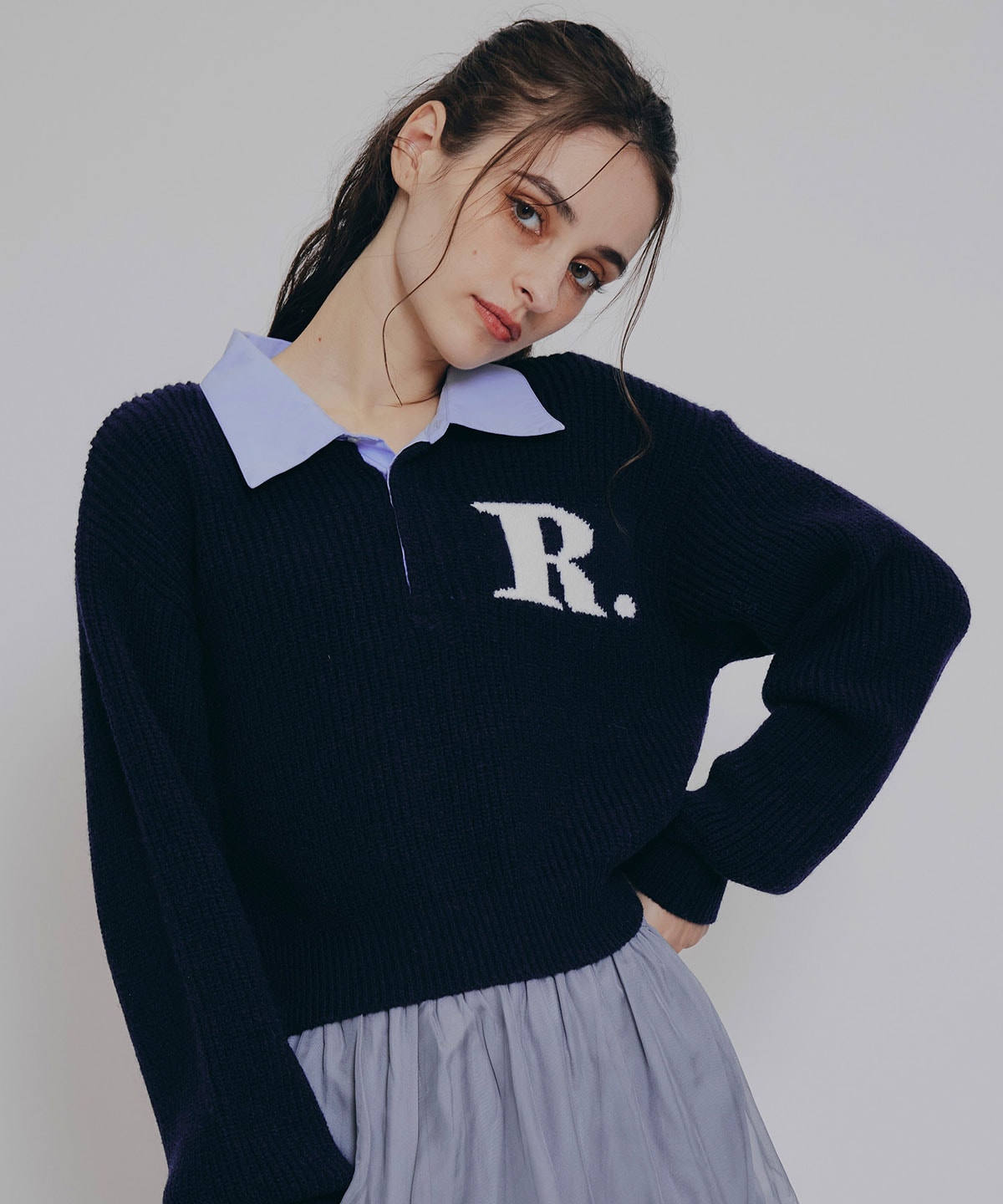 R.カレッジポロニットプルオーバー