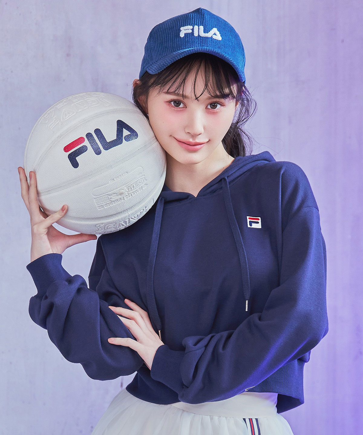 ［FILA×REDYAZEL］サガラロゴコンパクトフーディ