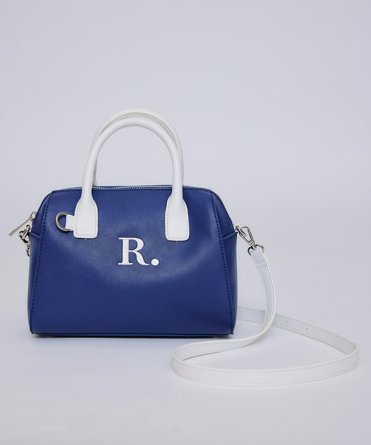 R.バイカラーミニボストンショルダーバッグ