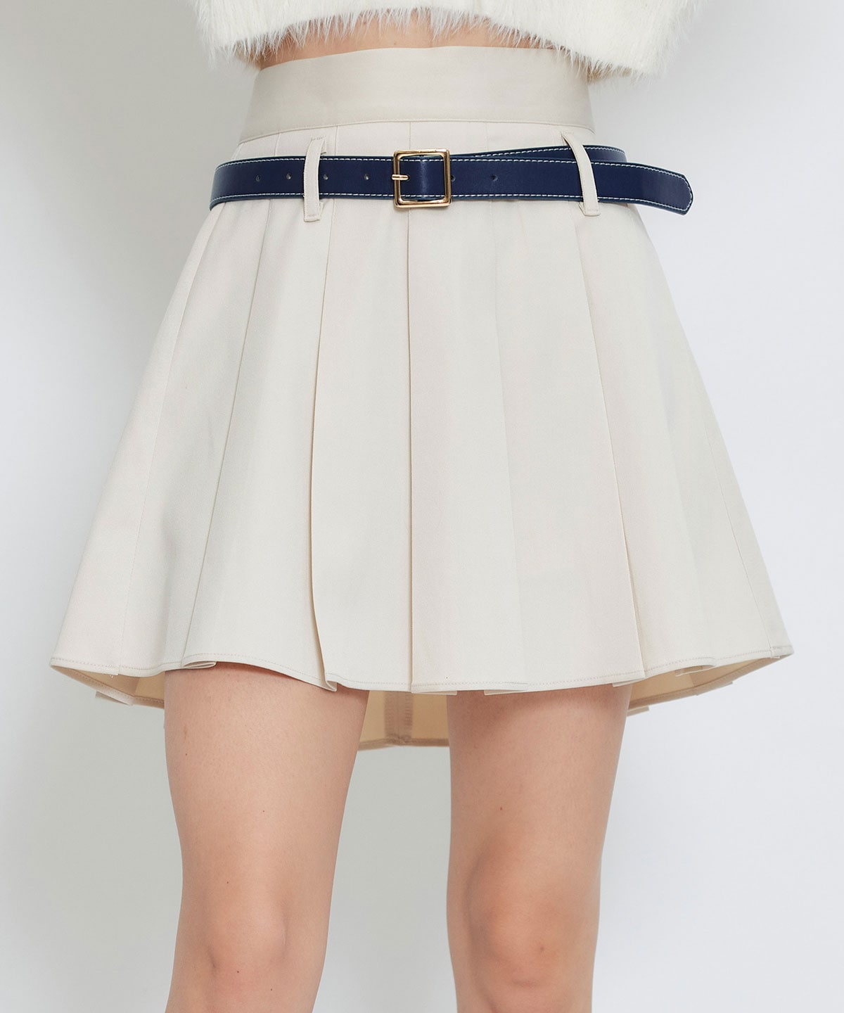ローベルトインナーパンツプリーツミニスカート