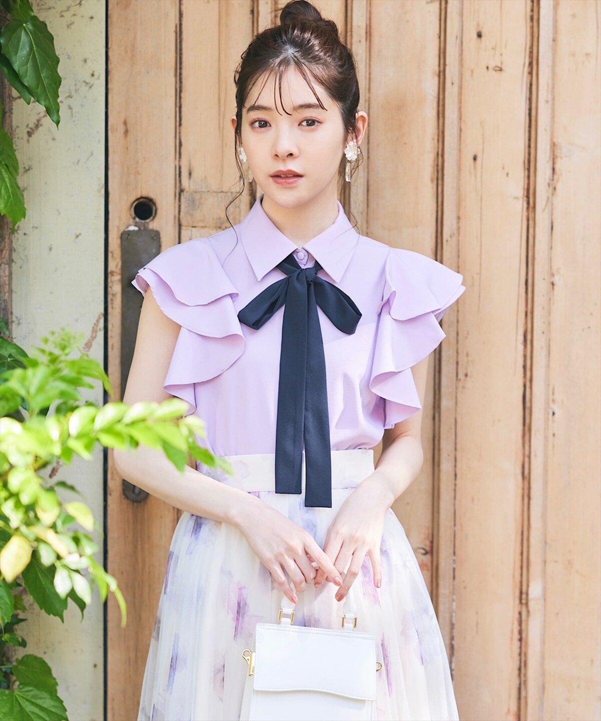 MADISON BLUEスリーブレスボウタイブラウスW VOILE シャツ | endageism.com
