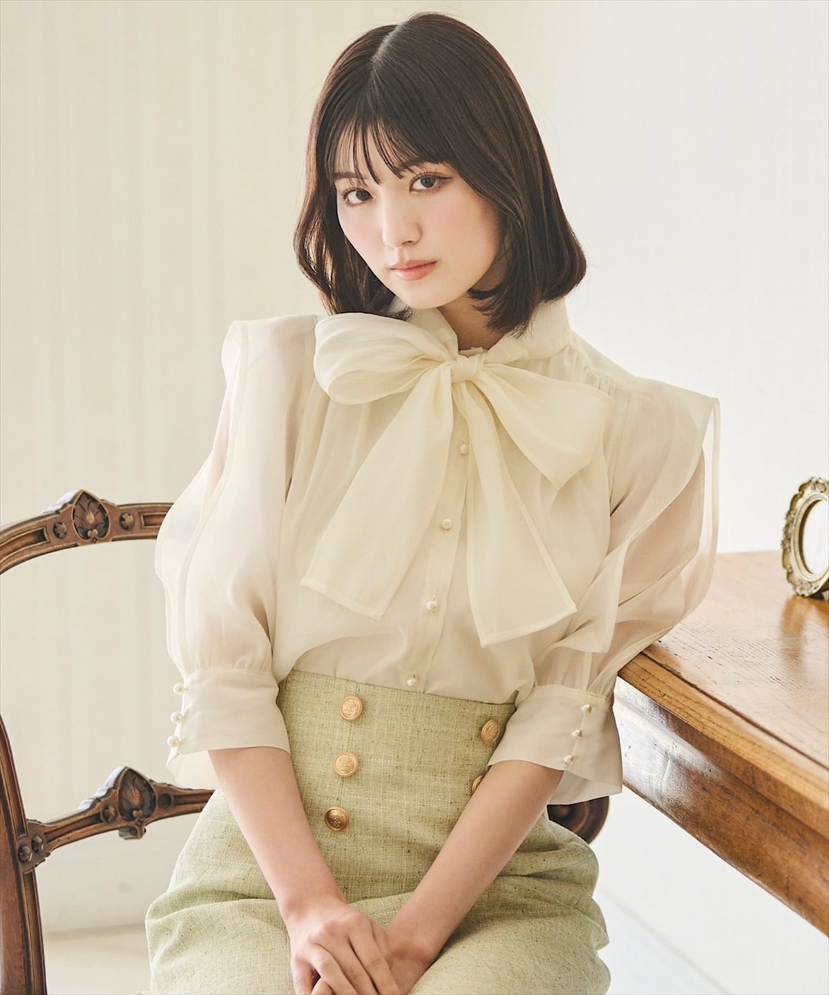 ブラウス MEER.]ネックリボンブラウス | KOBUNSHA SELECT SHOP | [MEER