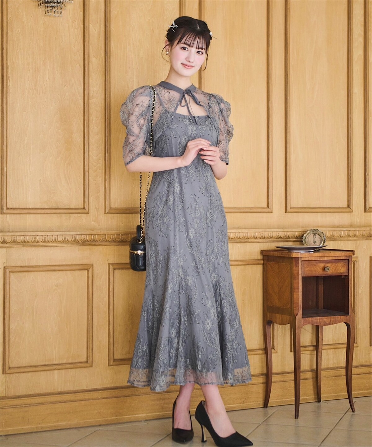 2WAYレースボレロセットワンピース(F ブルー): Swingle｜公式  