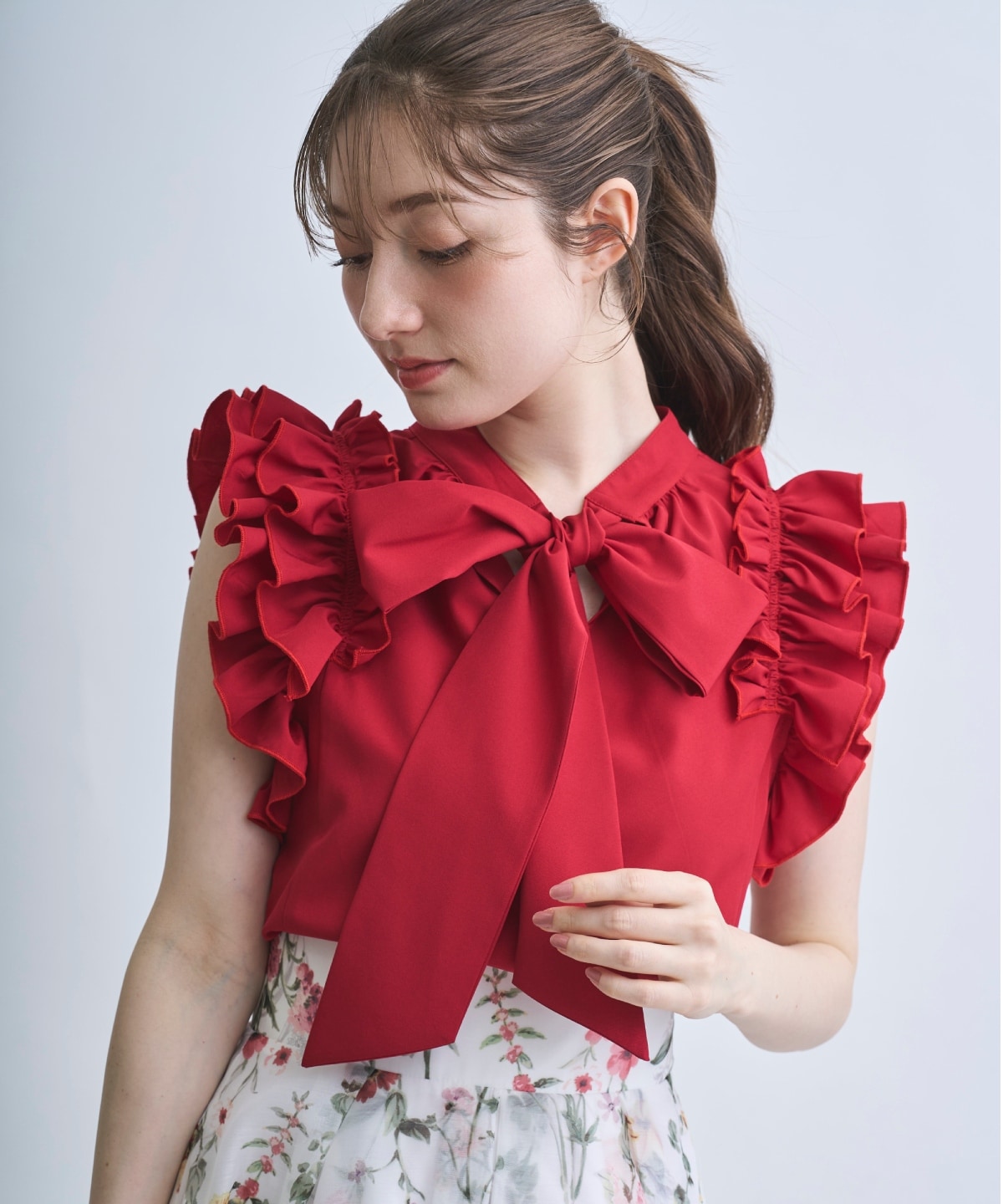 【4/10(Fri)予約開始】2wayリボンブラウス