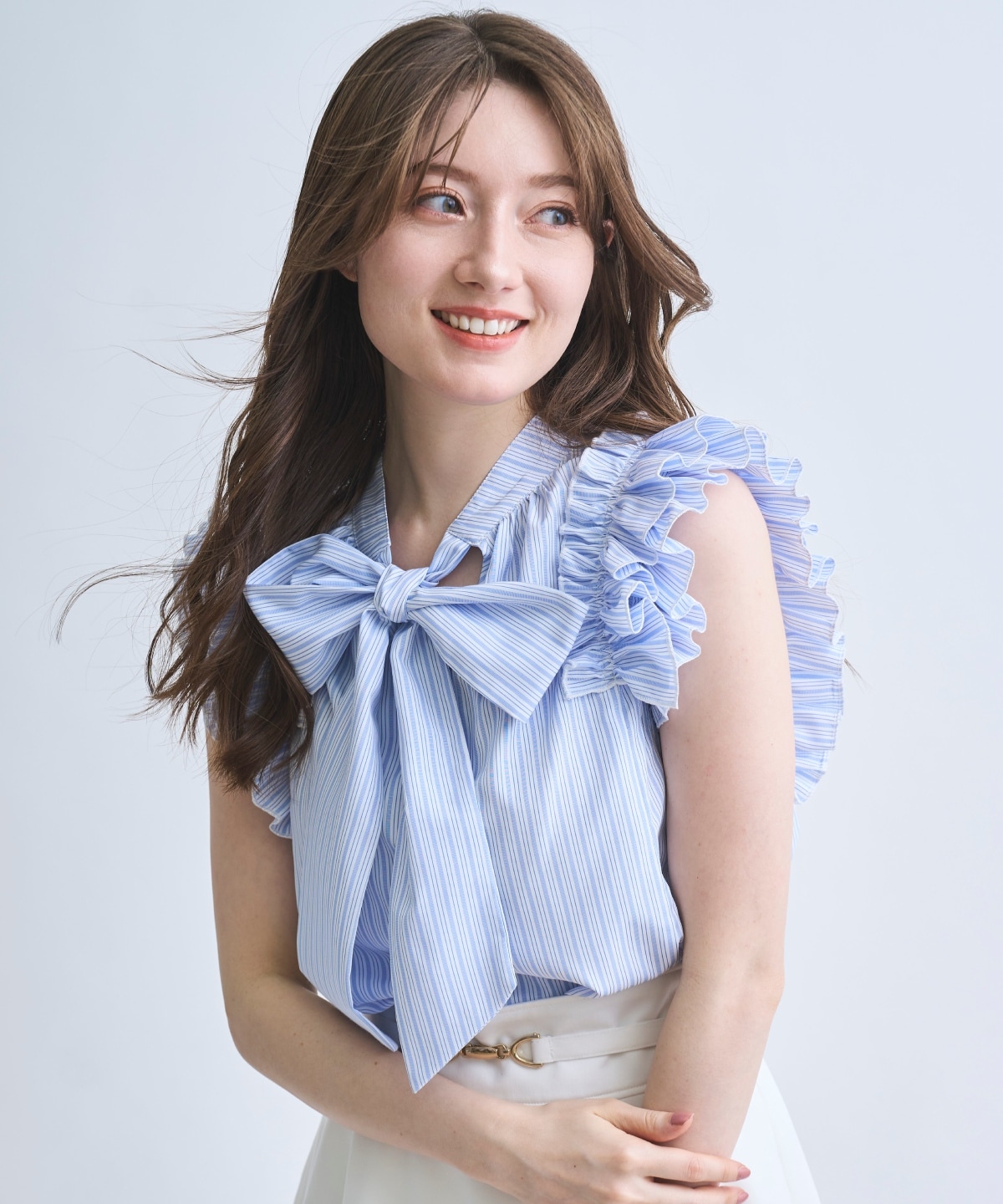 【4/10(Fri)発売】2wayリボンブラウス