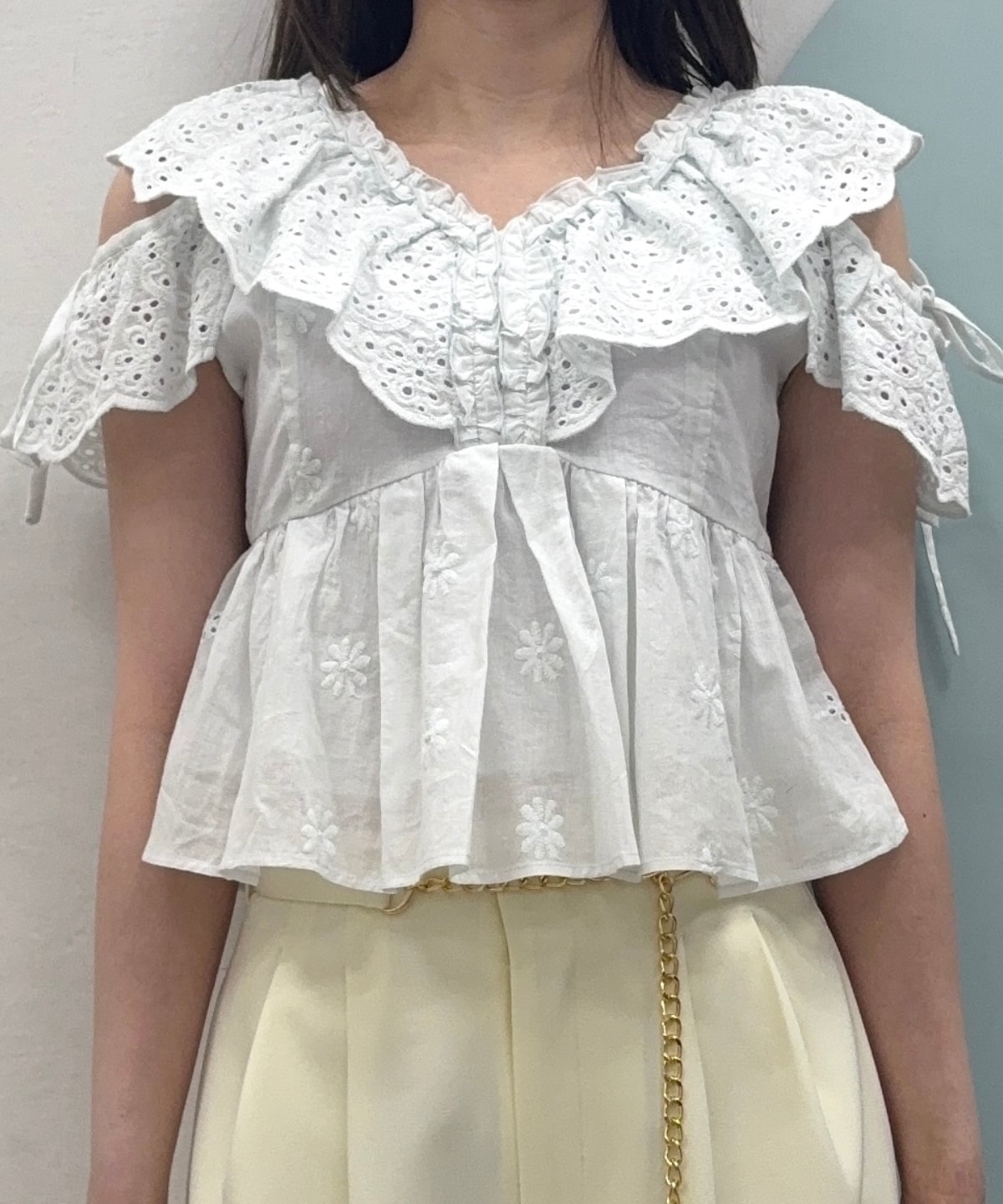 【4/10(Fri)予約開始】レースペプラムブラウス