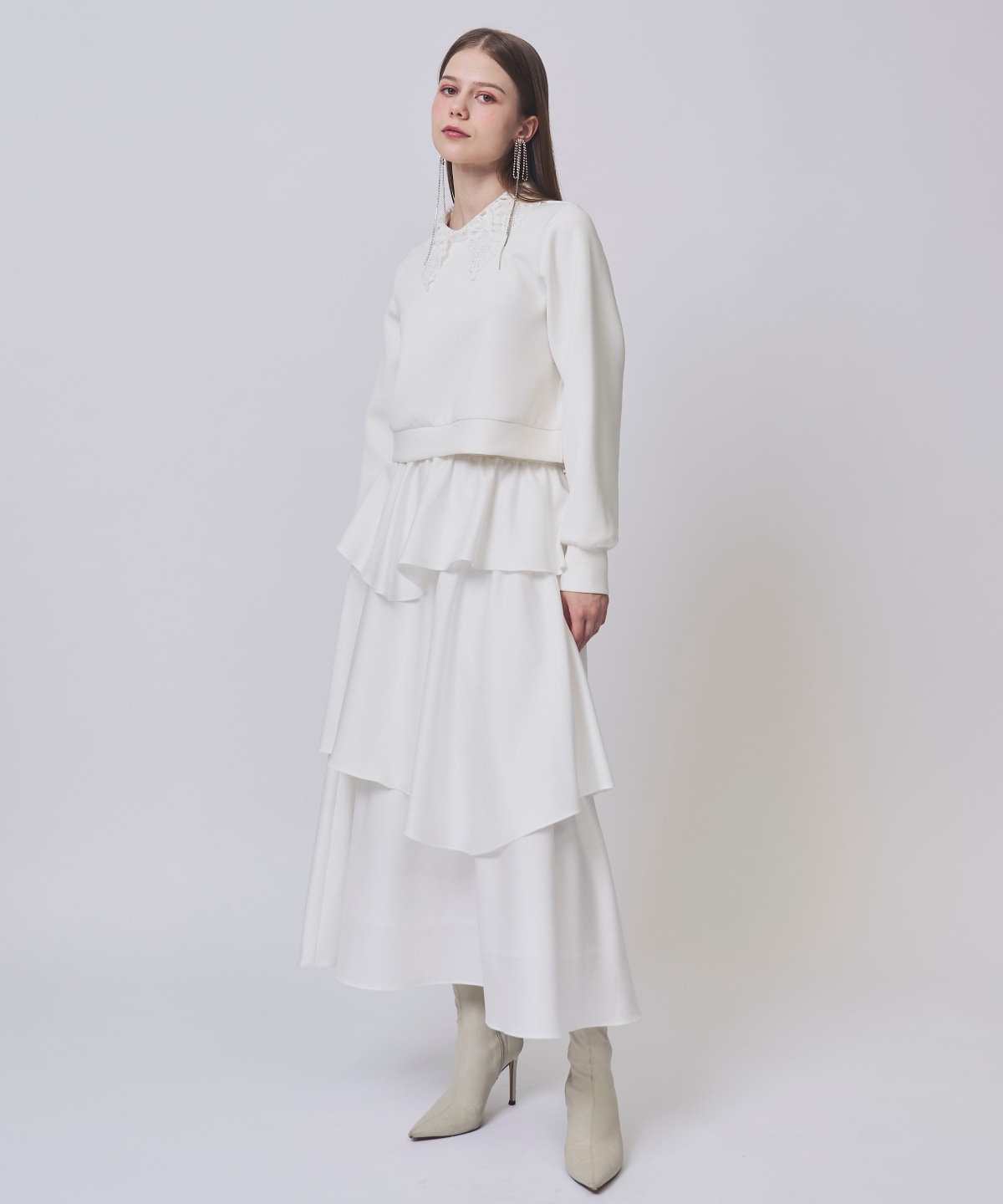 【2/20(Fri)発売】麻調ティアードスカート