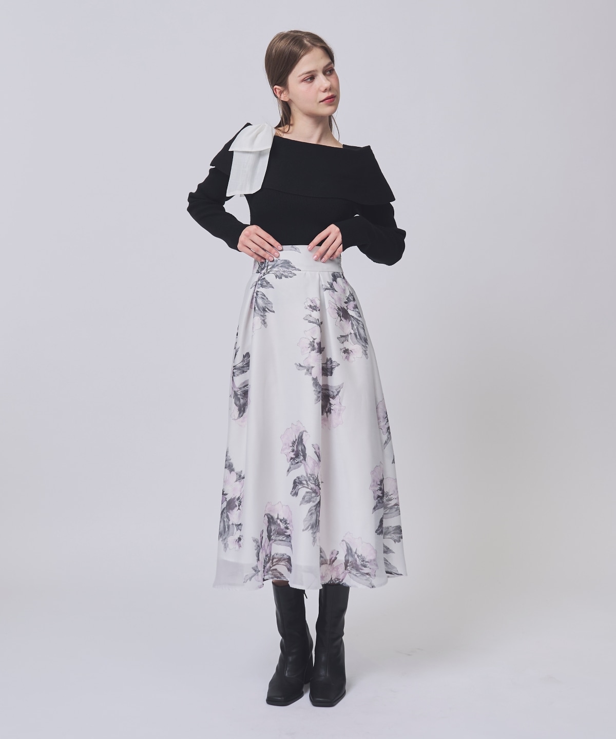 【2/27(Fri)発売】BIGフラワープリントスカート