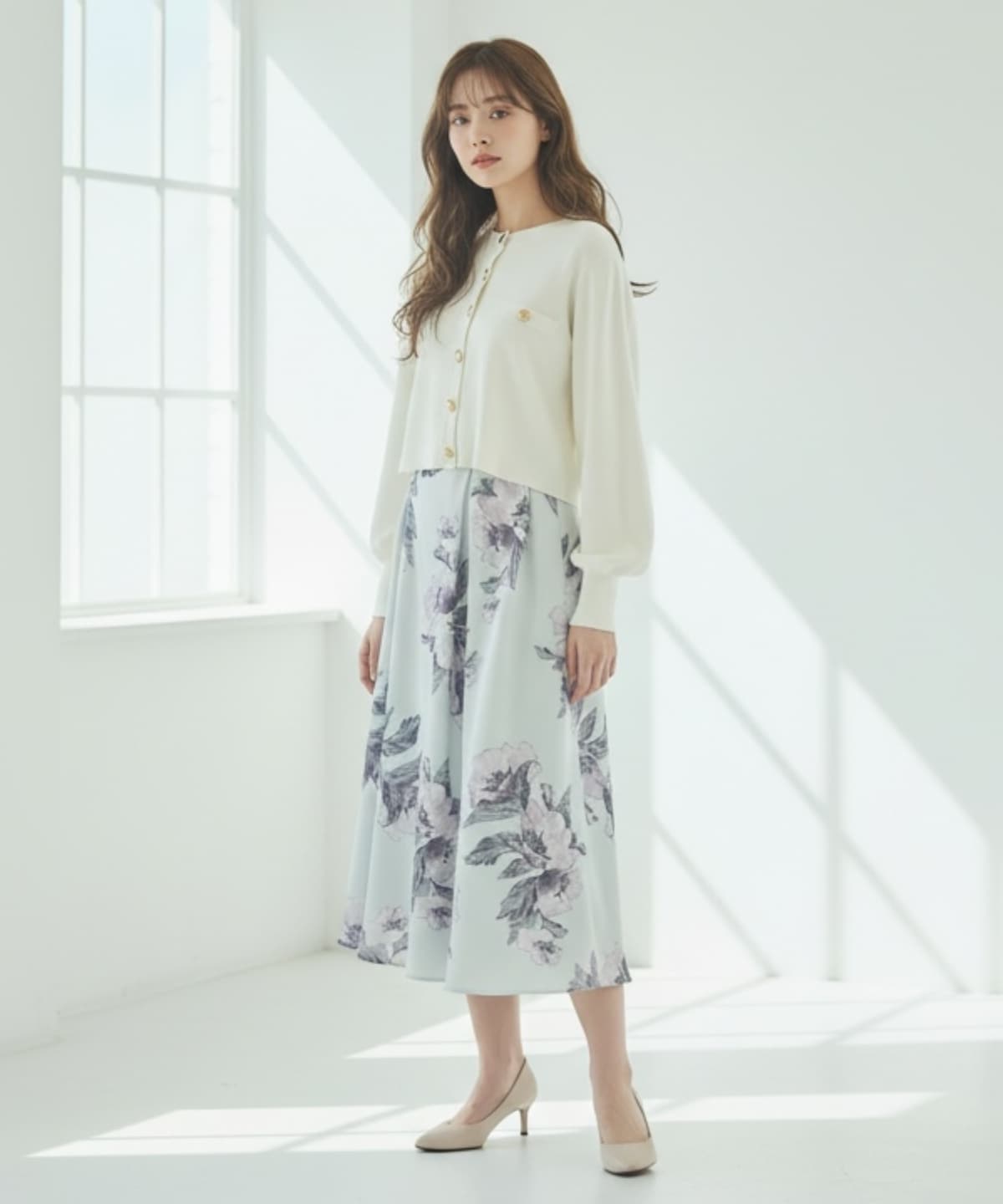 【2/27(Fri)発売】BIGフラワープリントスカート