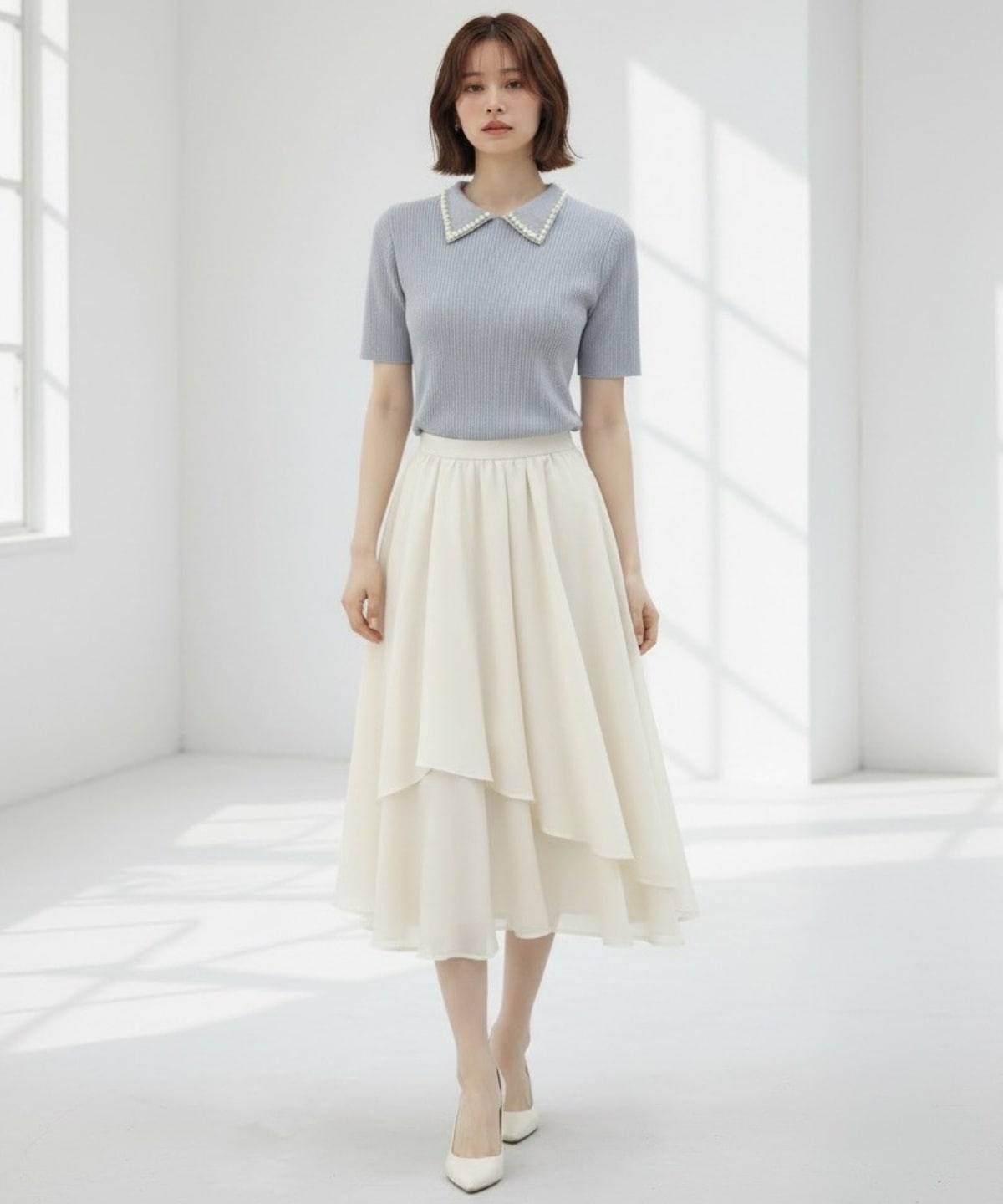 イレヘムシアーティアードスカート