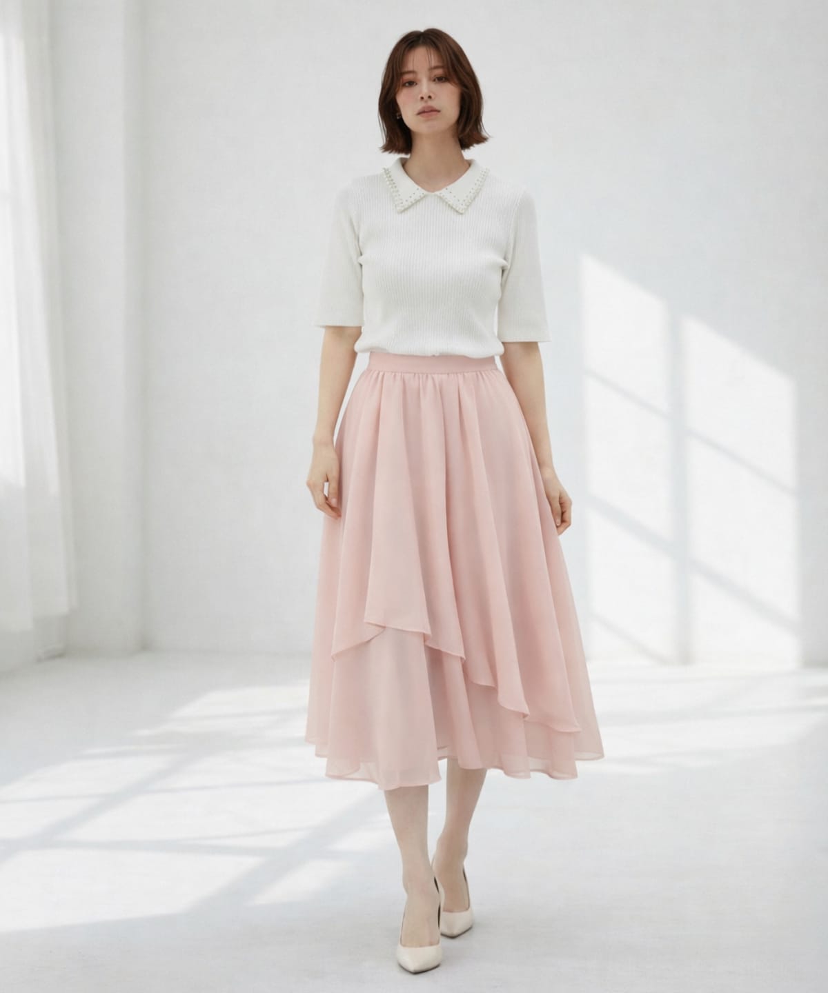 イレヘムシアーティアードスカート