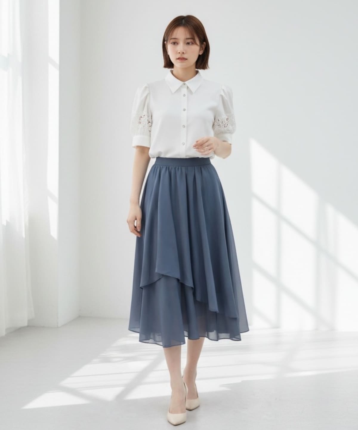 イレヘムシアーティアードスカート