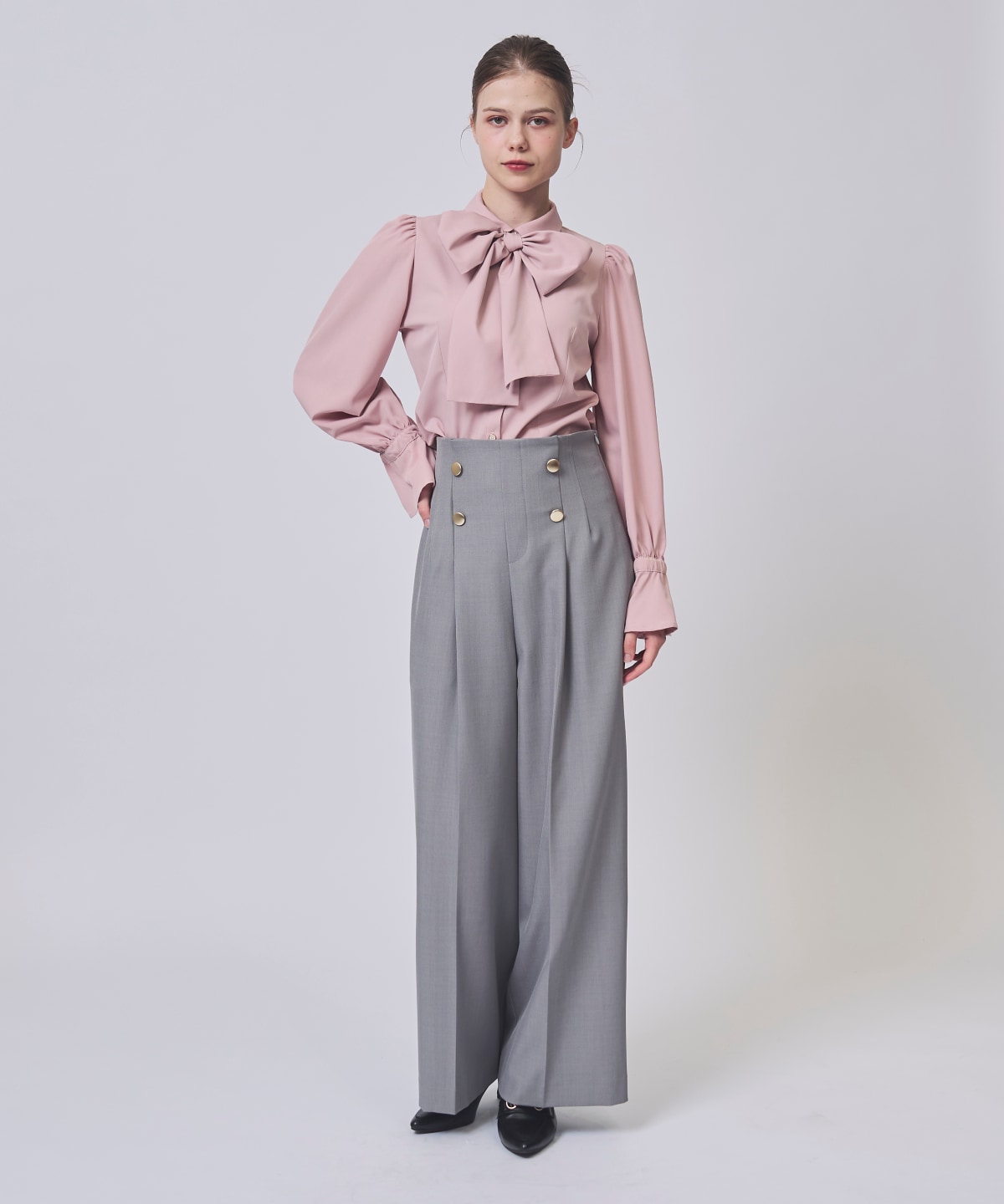 【1/30(Fri)発売開始】ハイウエストタックワイドパンツ