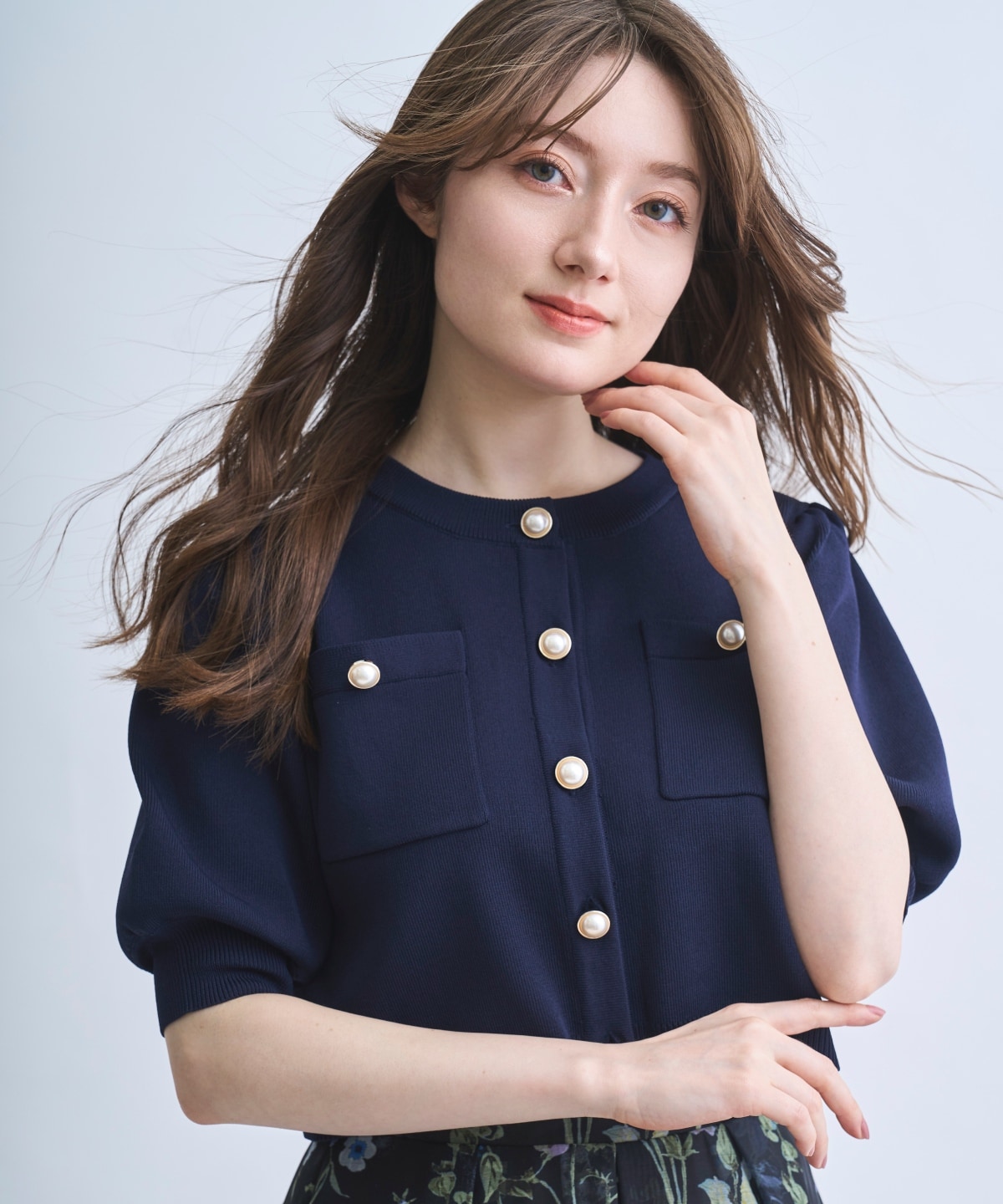 【4/10(Fri)発売】パフスリーブニットカーデプルオーバー