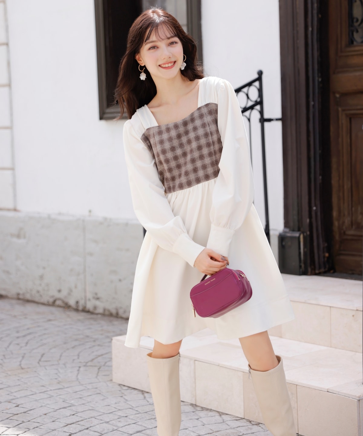 ビスチェドッキングワンピース(M ブラウン): WILLSELECTION｜公式 