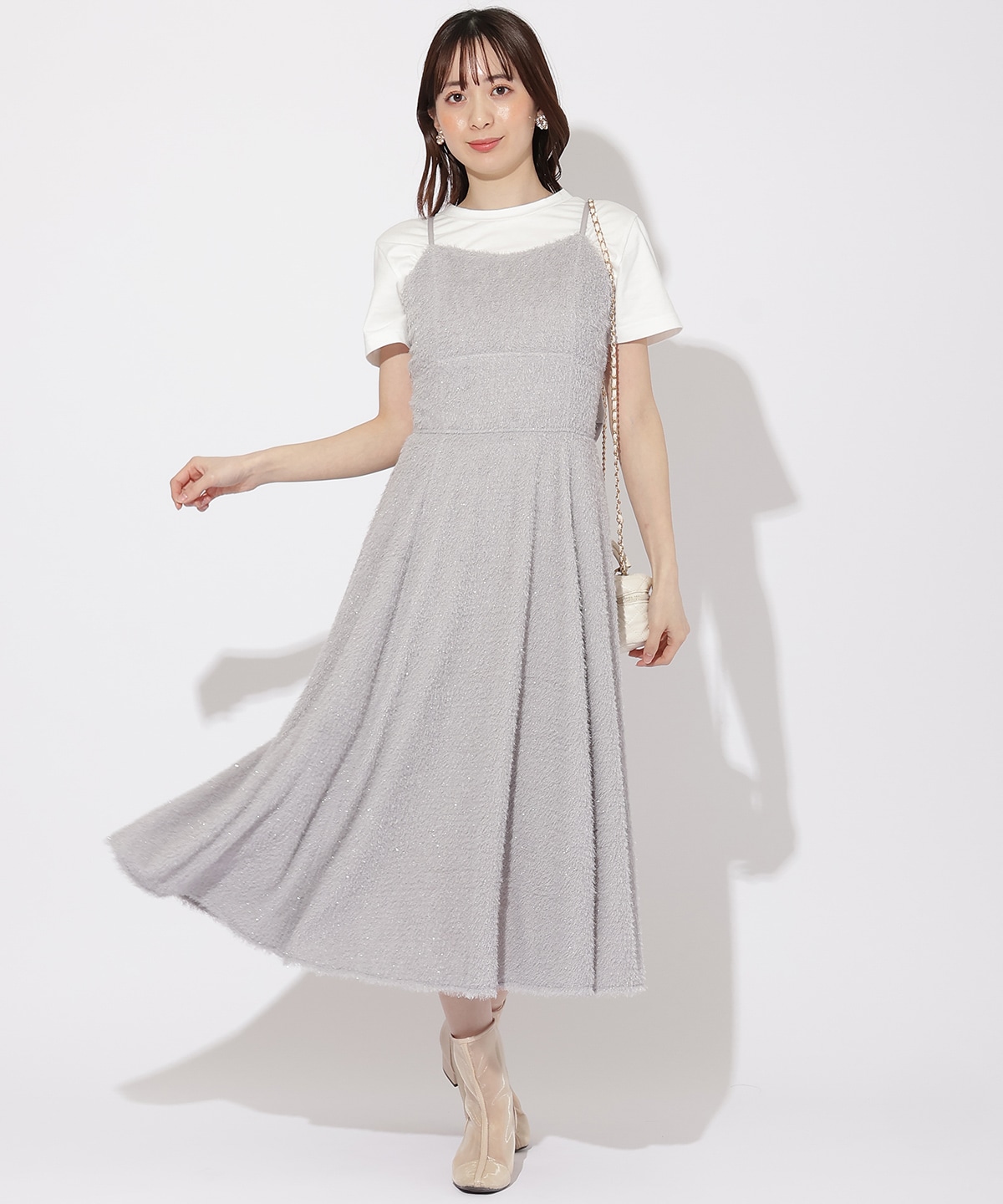 フリンジキャミワンピース