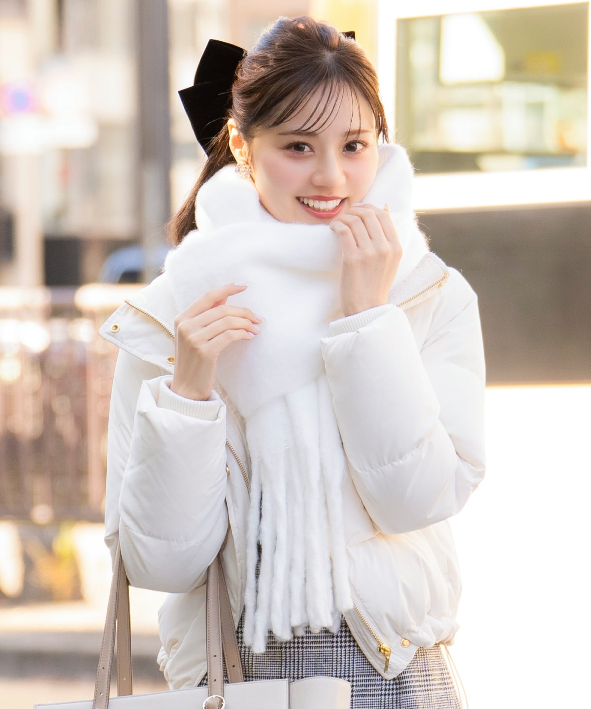 もこもこストール