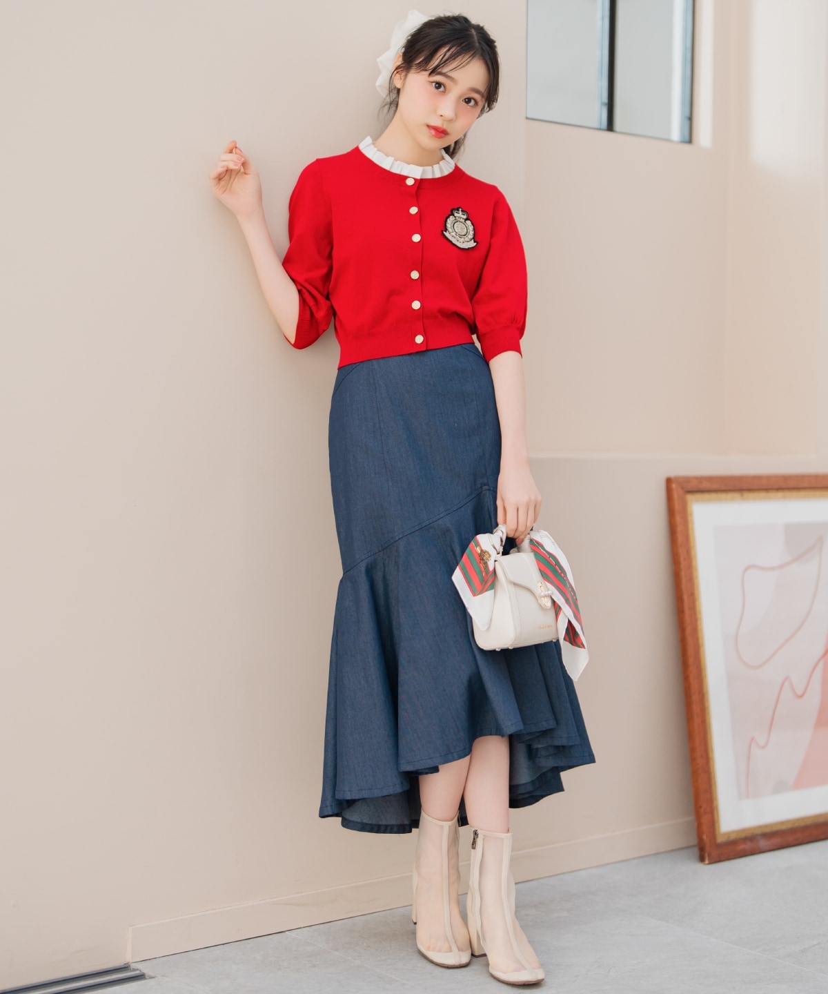 アシメヘムフィッシュテールスカート