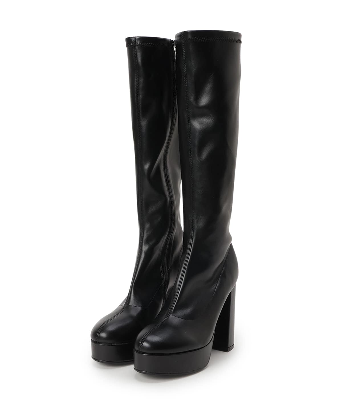 厚底ロングブーツ