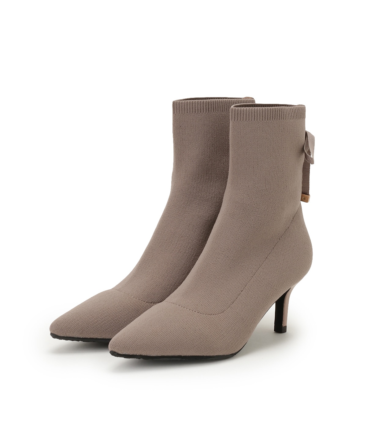 レースアップリボンソックスブーツ