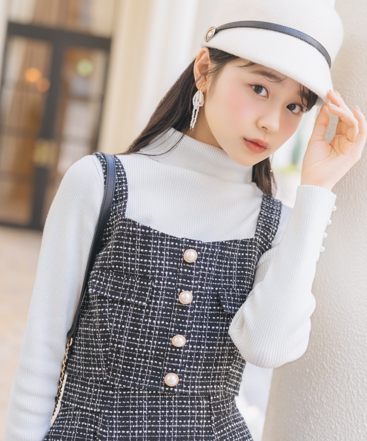 【ツイードセットアップシリーズ】ツイードビスチェ