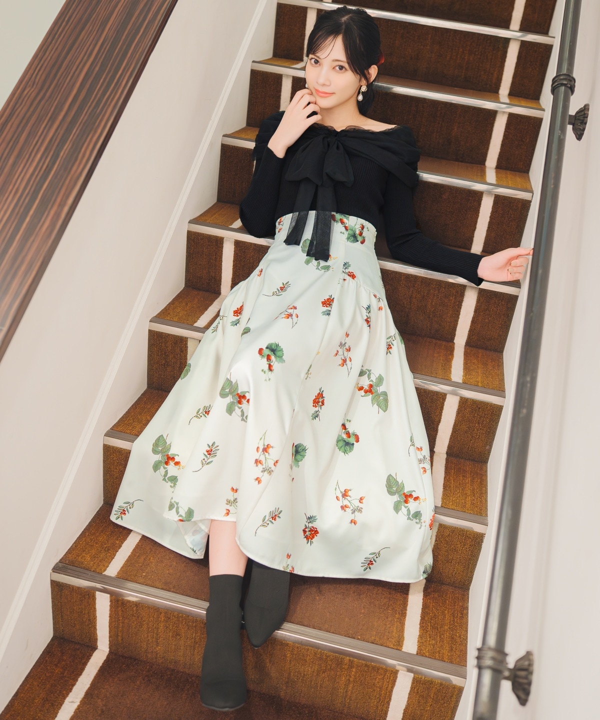 【12/5(fri)10時発売】ウィンターボタニカルスカート