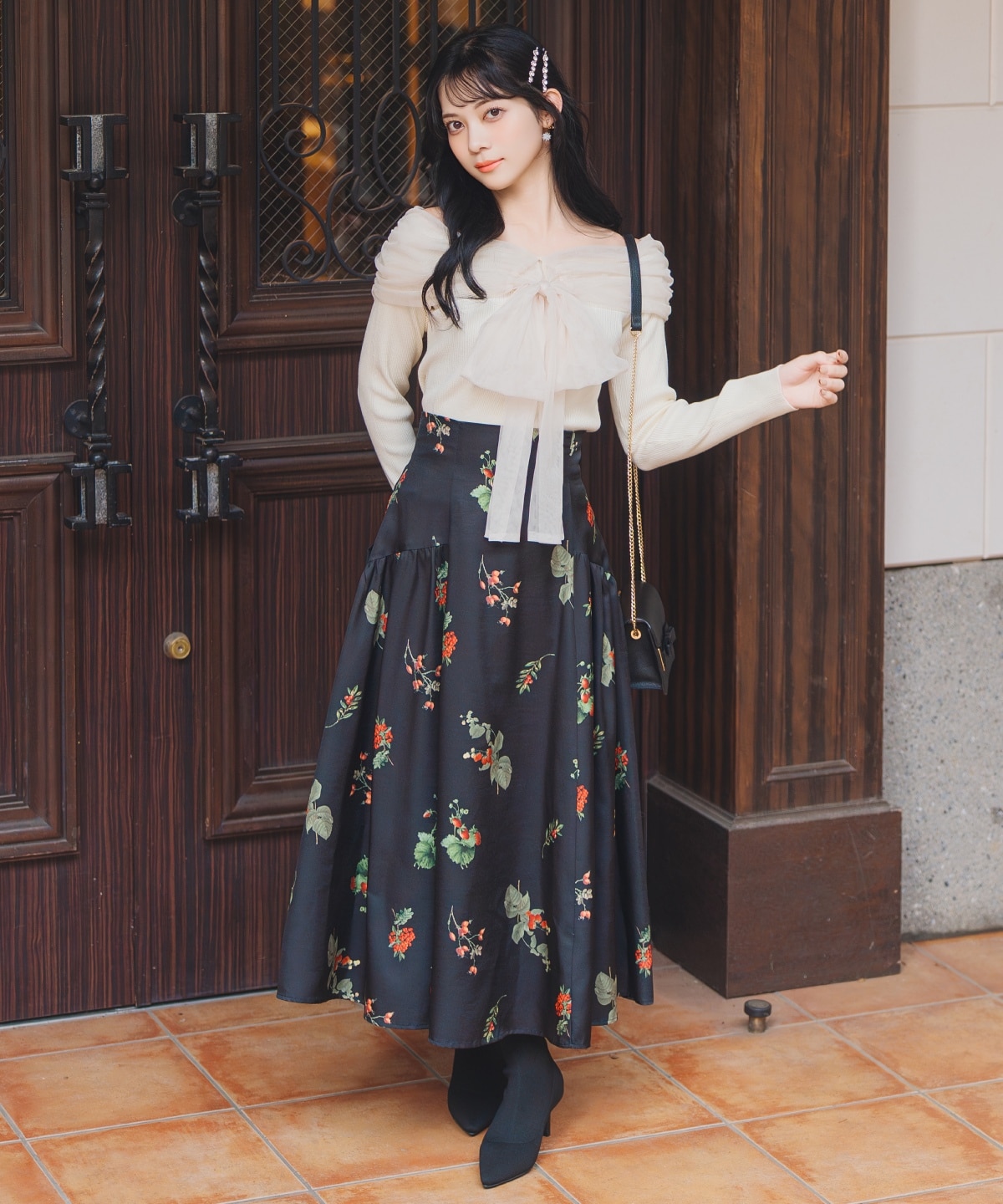 【12/5(fri)10時発売】ウィンターボタニカルスカート