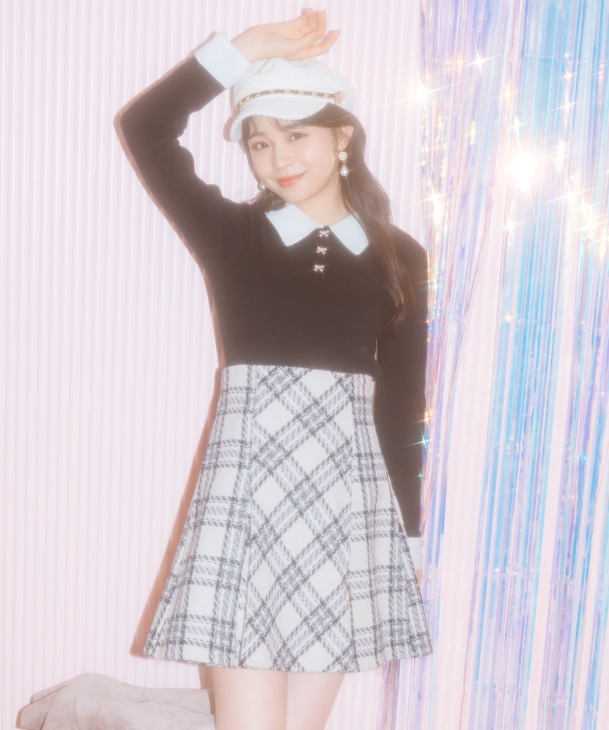 【1/1(thu)10時発売 New Year's Item】ボックスプリーツミニスカート