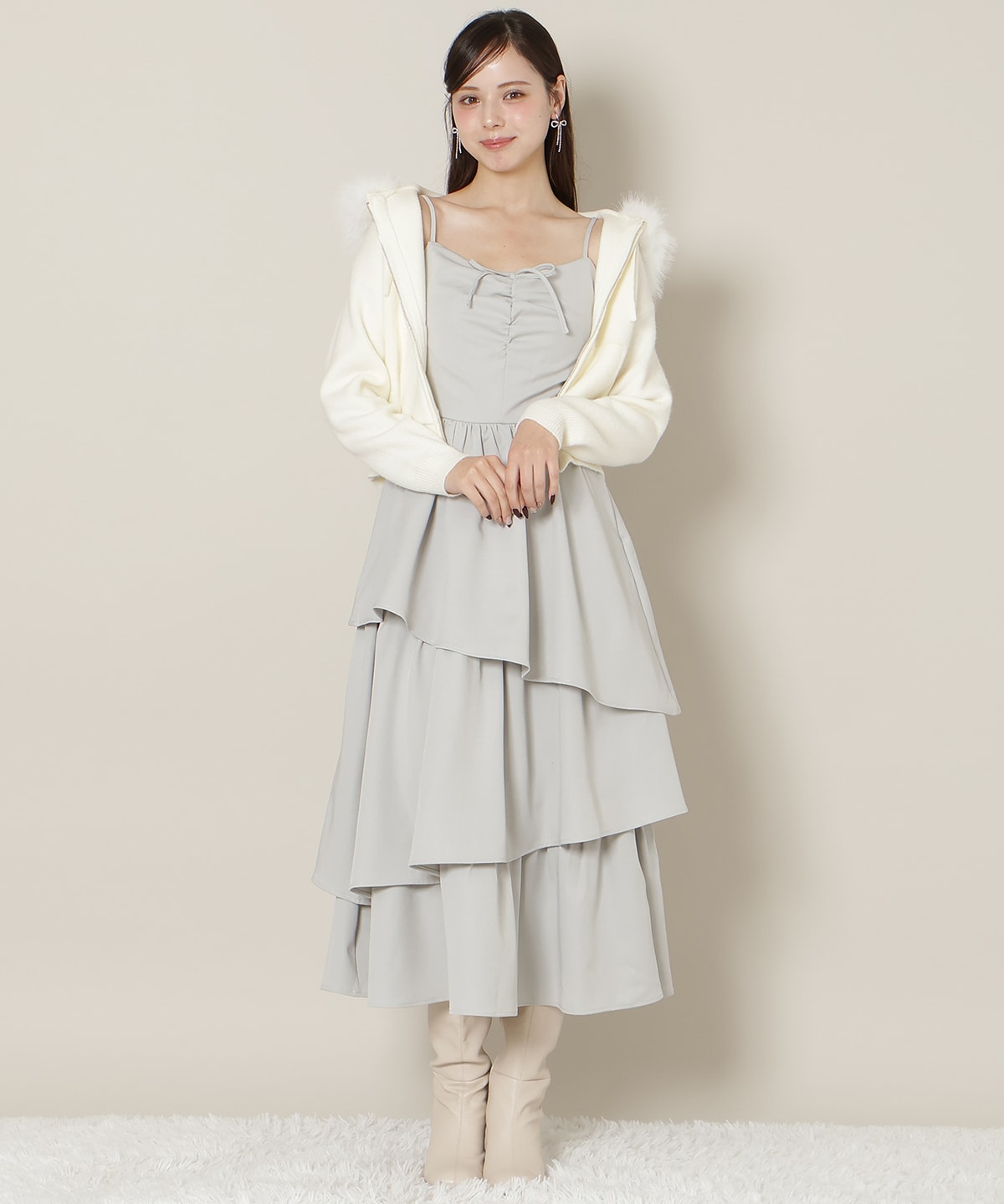 【New Year's Item】ティアードキャミワンピース