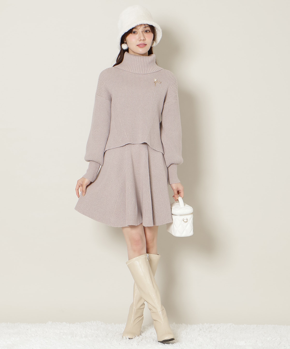 【12/5(fri)10時発売】オフタートル×スカートニットSETUP