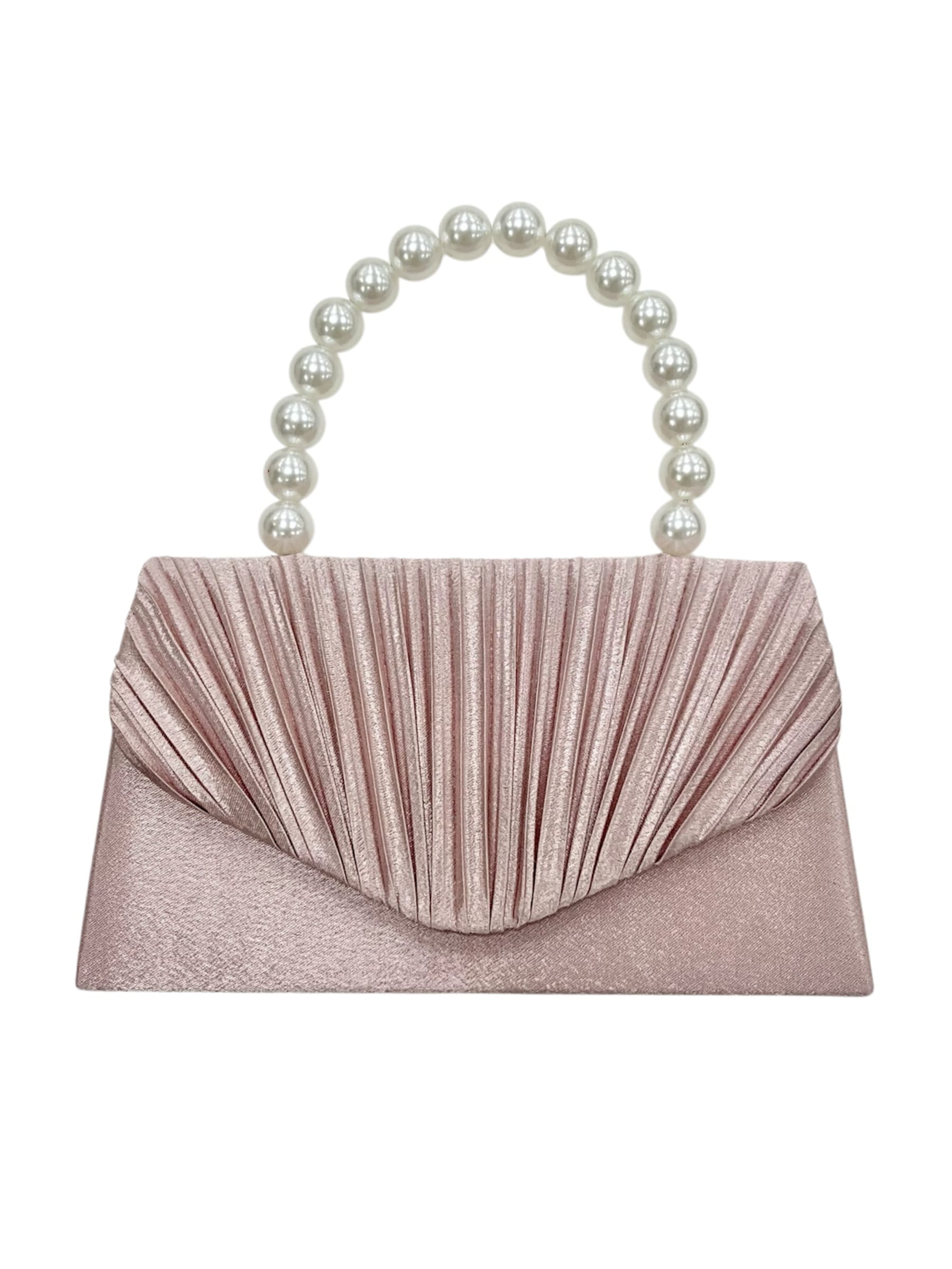 パールプリーツデザインバッグ