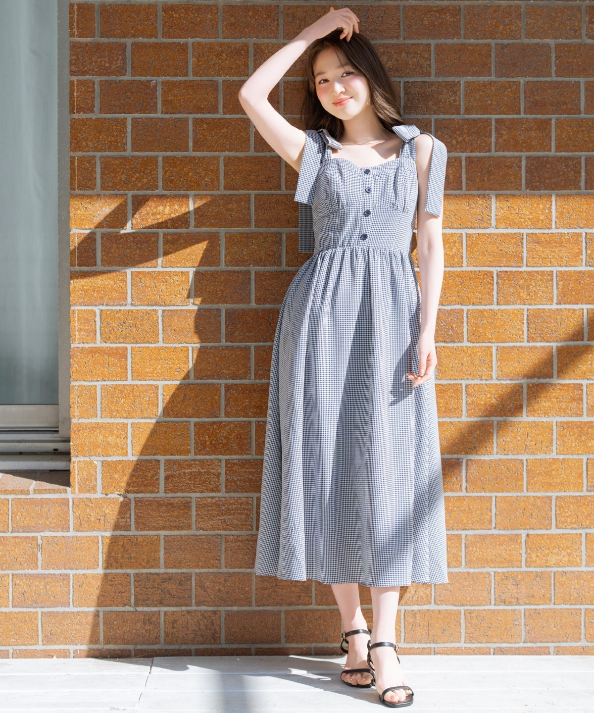 【4/24(fri)10時予約開始】リボンショルダーギャザーワンピース