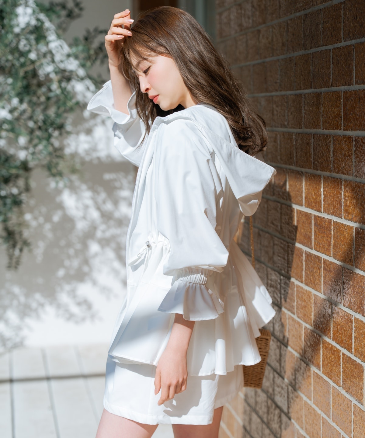 【セットアップ対応】UVカットペプラムブルゾン