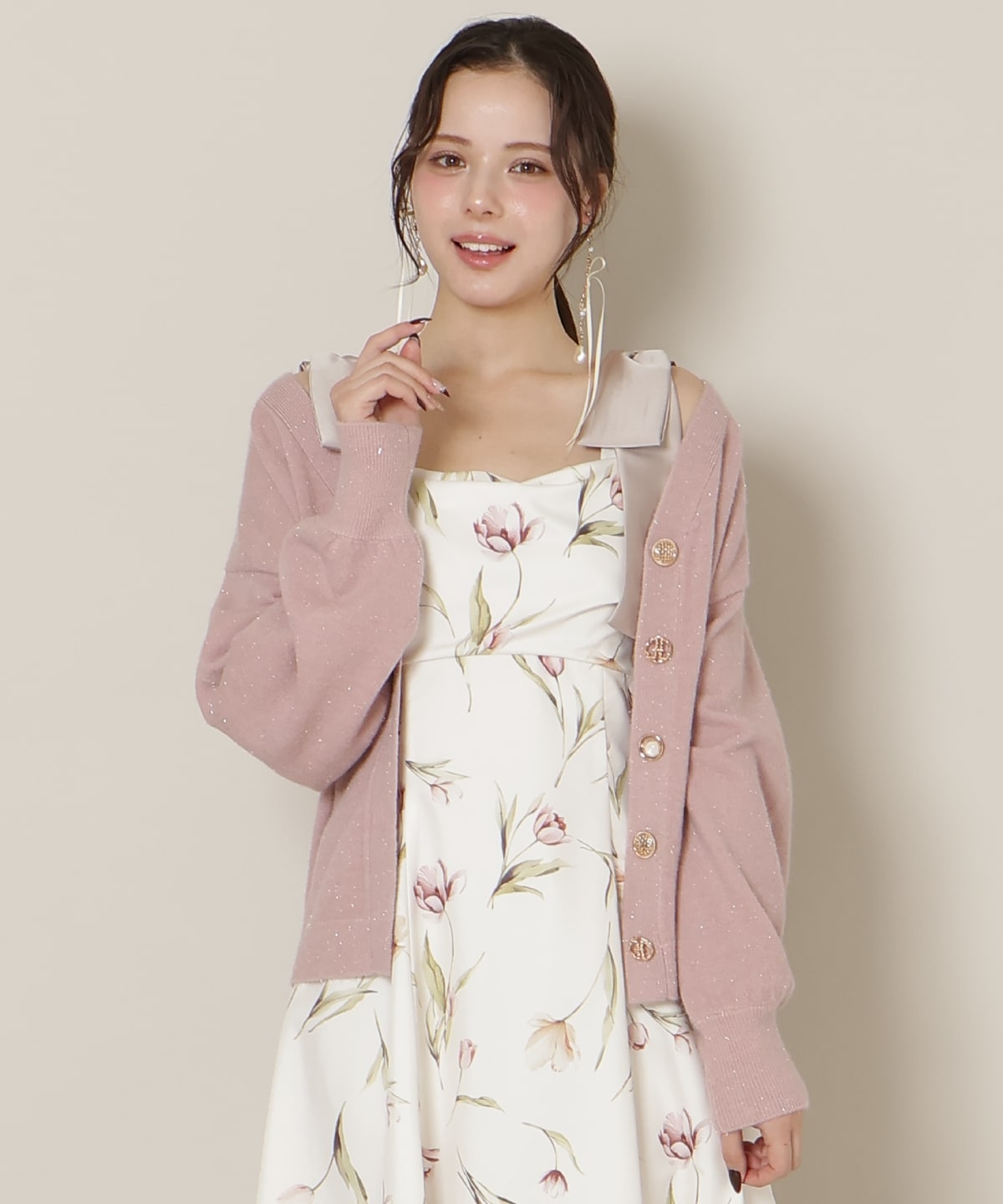 ミドルゲージカーディガン