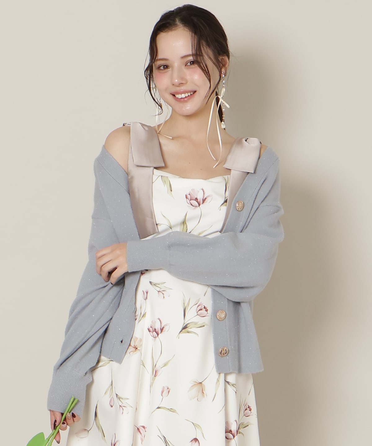 ミドルゲージカーディガン