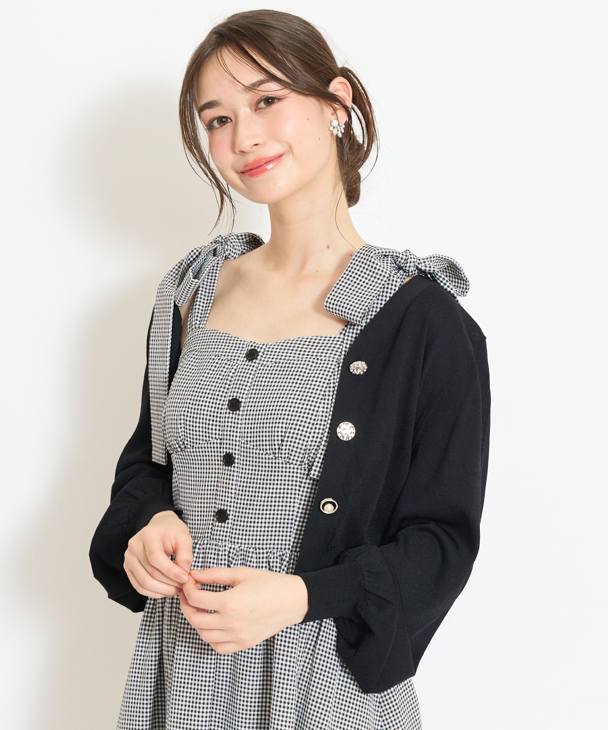 アソートボタンUVカットカーディガン