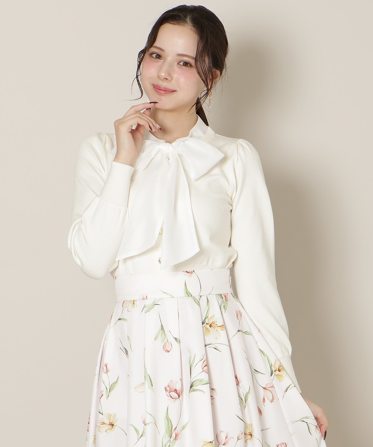 リボンタイプルオーバー