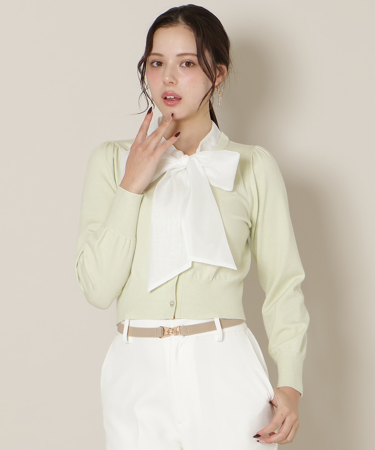 リボンタイプルオーバー