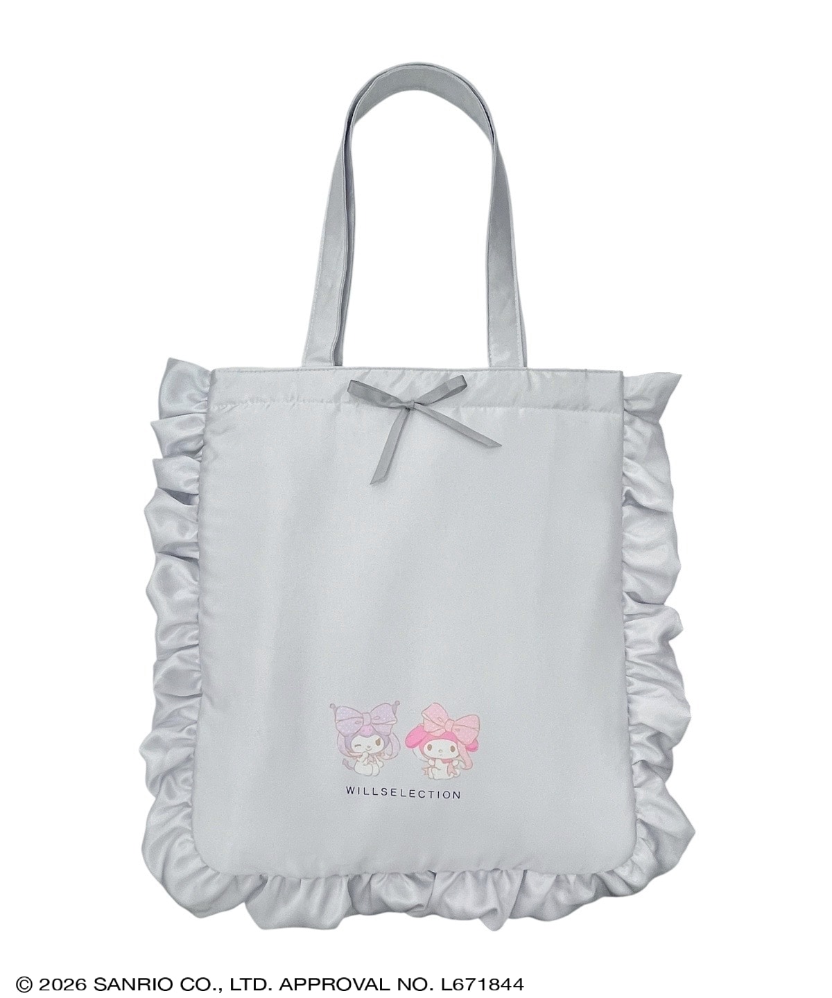 【9/17(thu)10時発売】WILLSELECTION×マイメロディ&クロミ サテンフリルトートバッグ