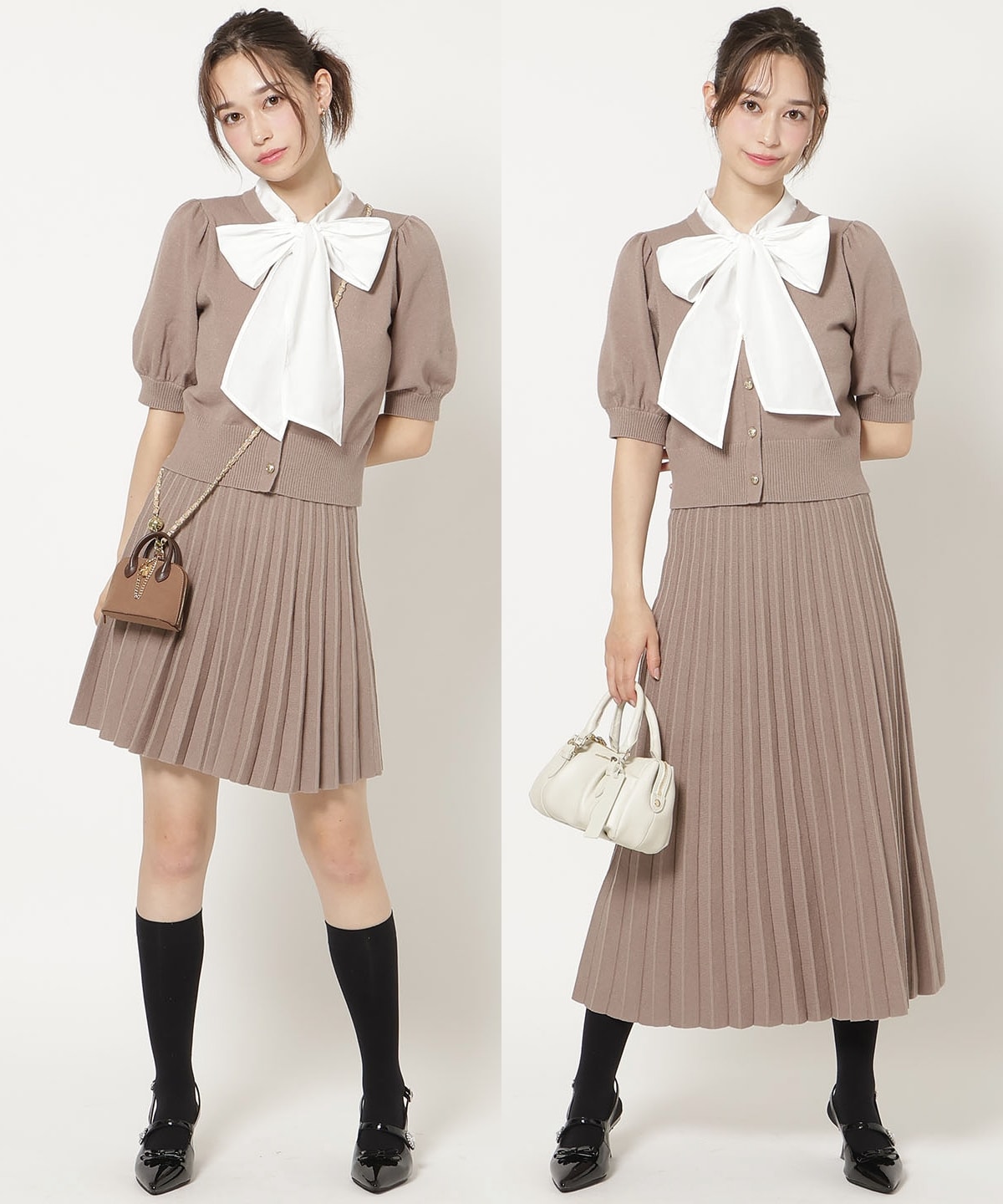 【9/10(thu)10時発売】プリーツニットスカート