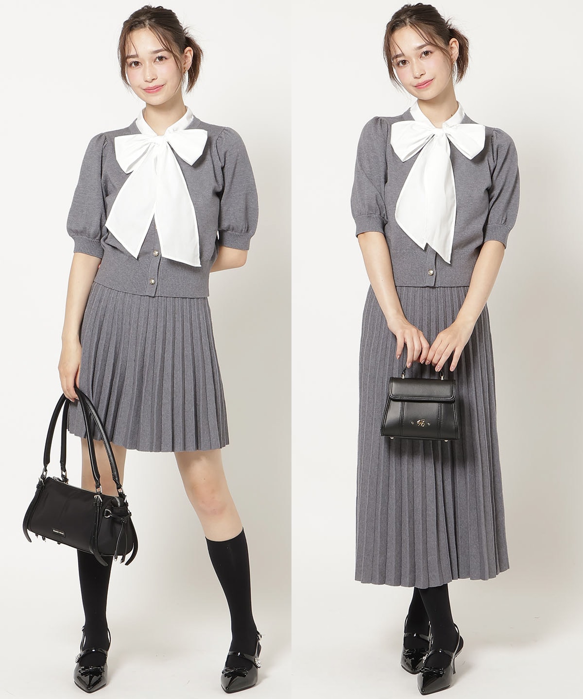 【9/10(thu)10時発売】プリーツニットスカート