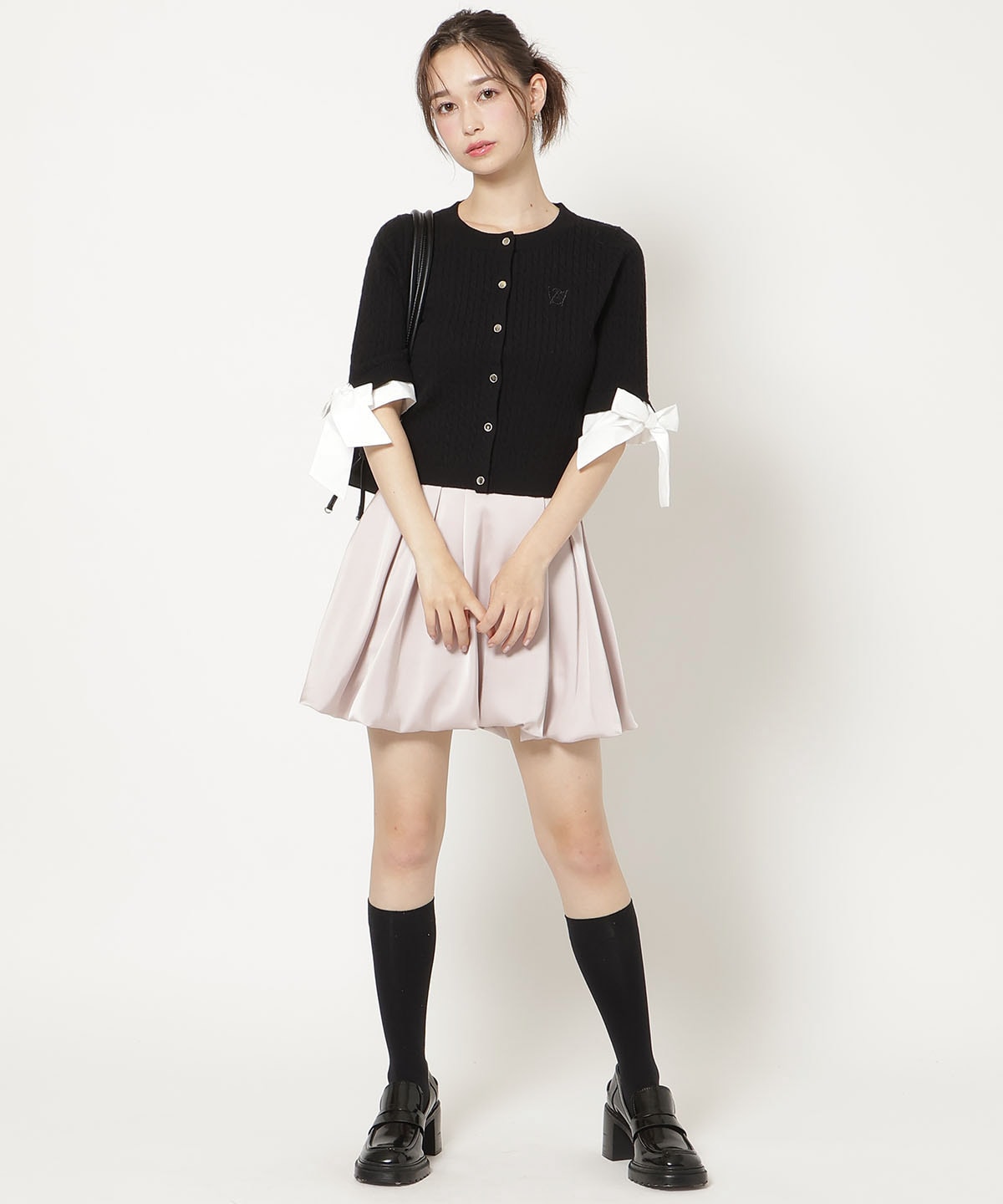 タックバルーンミニスカート