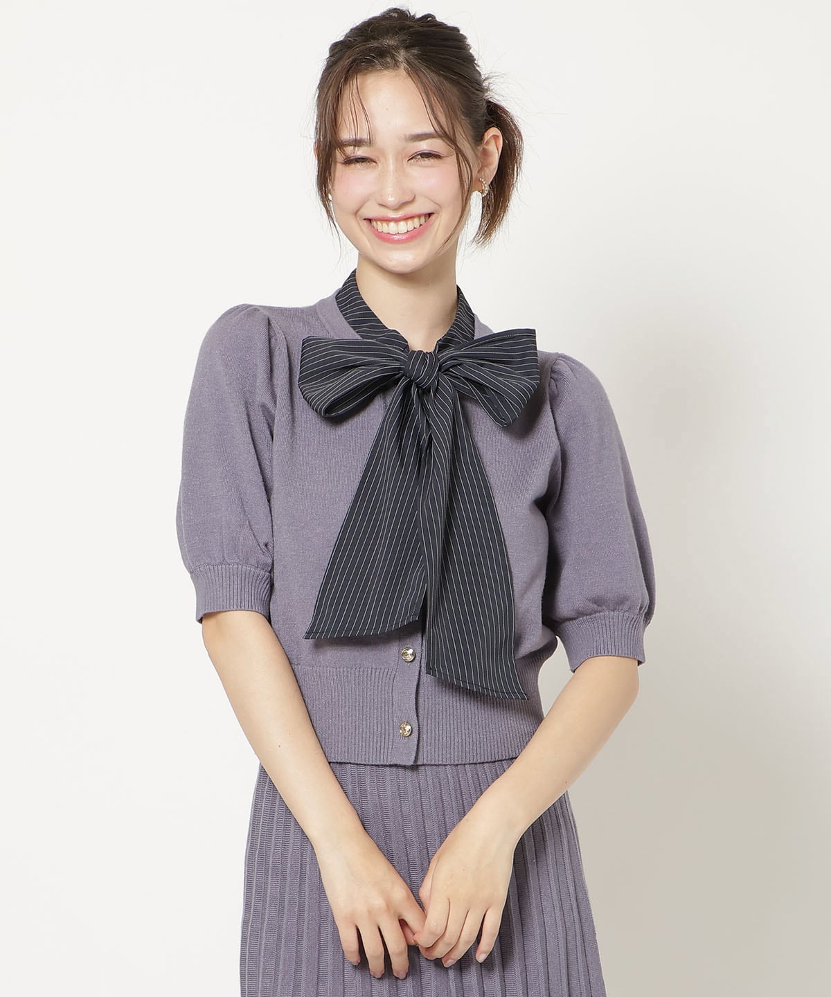 【9/10(thu)10時発売】リボンタイドッキングパフニット