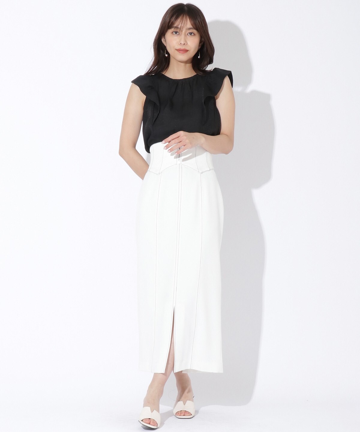 コルセットベルト付きロングタイトスカート M オフホワイト And Couture 公式オンラインショップ バーンデストローズ コルセットベルト付きロングタイトスカート M オフホワイト And Couture 公式オンラインショップ バーンデストローズ