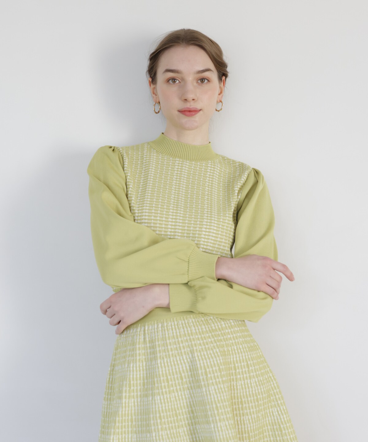 ジャガードニットプルオーバー