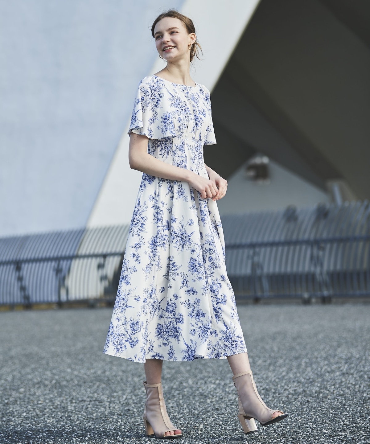 【And Couture】トワルドジュイリネンライクワンピース