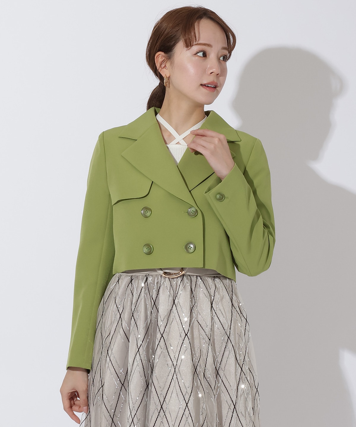 ダブルクロスショートトレンチ